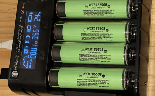 18650 リチウムイオン充電池 アリエクから購入