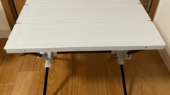 ワークマンの耐熱フィールドテーブルはローチェアにちょうどよい