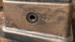 プラスチック感ありありのランタンにアイアンペイントしてみた