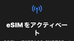 ahamoのサブ回線としてpovoの契約に先立ちahamoをeSIM化