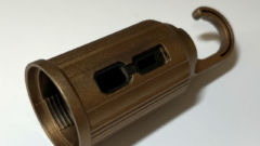 アリエクLEDランタンをメタル調に塗ってみた